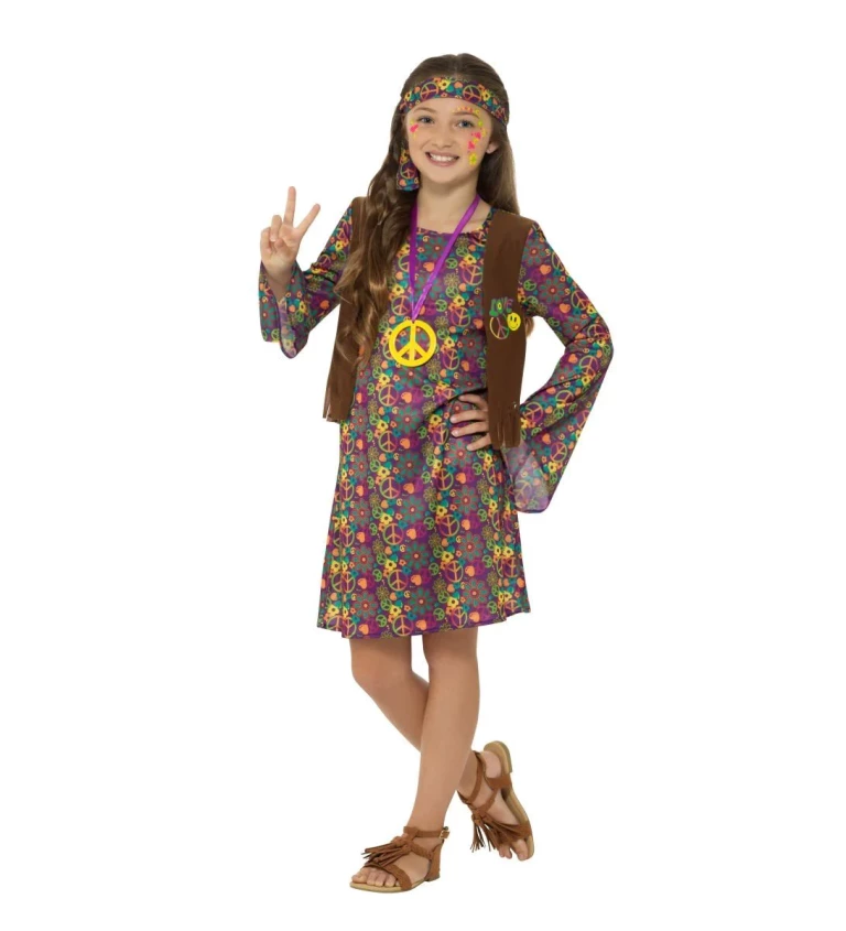 Hippie - Kostým pro dívky