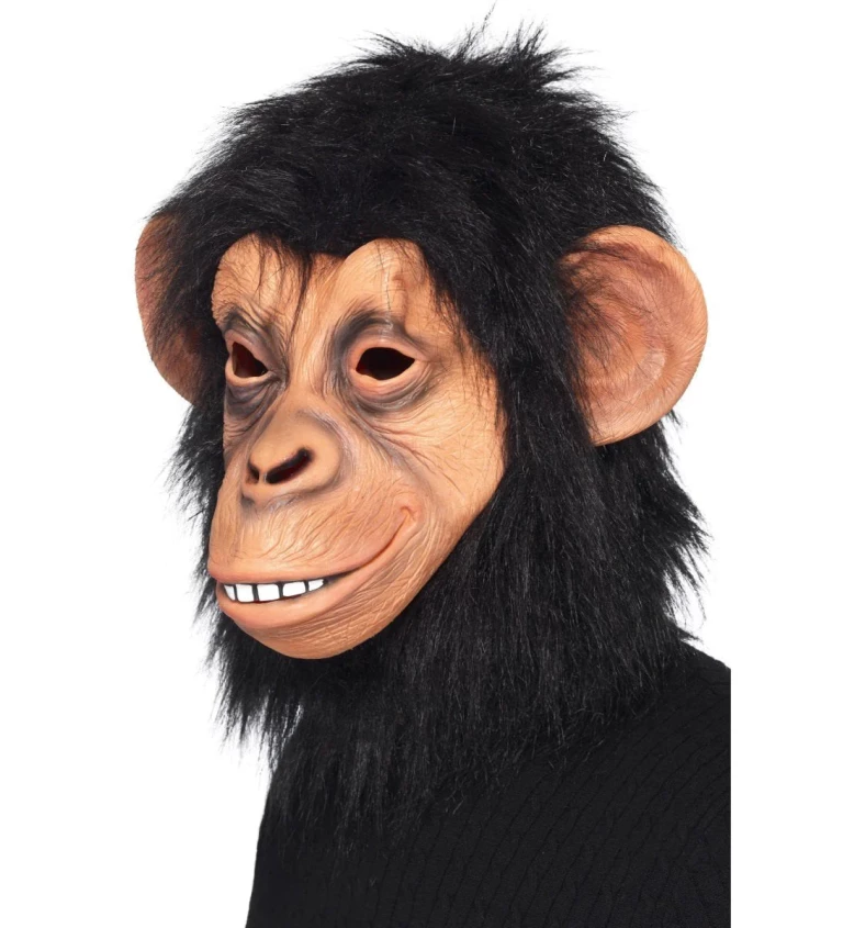 Maska - Šimpanz, autentický vzhled