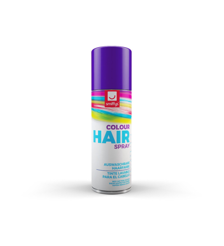 Barevný sprej na vlasy - barva fialová