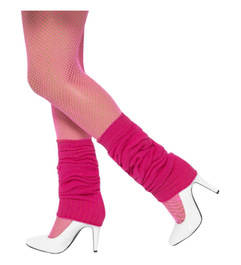 Návleky na nohy - barva růžová