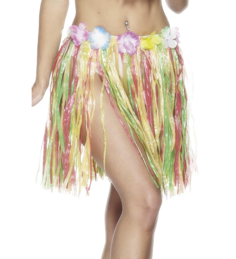 Barevná hula sukně