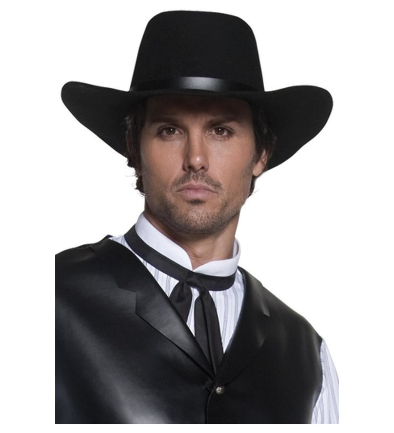Kovbojský klobouk deluxe - barva černá
