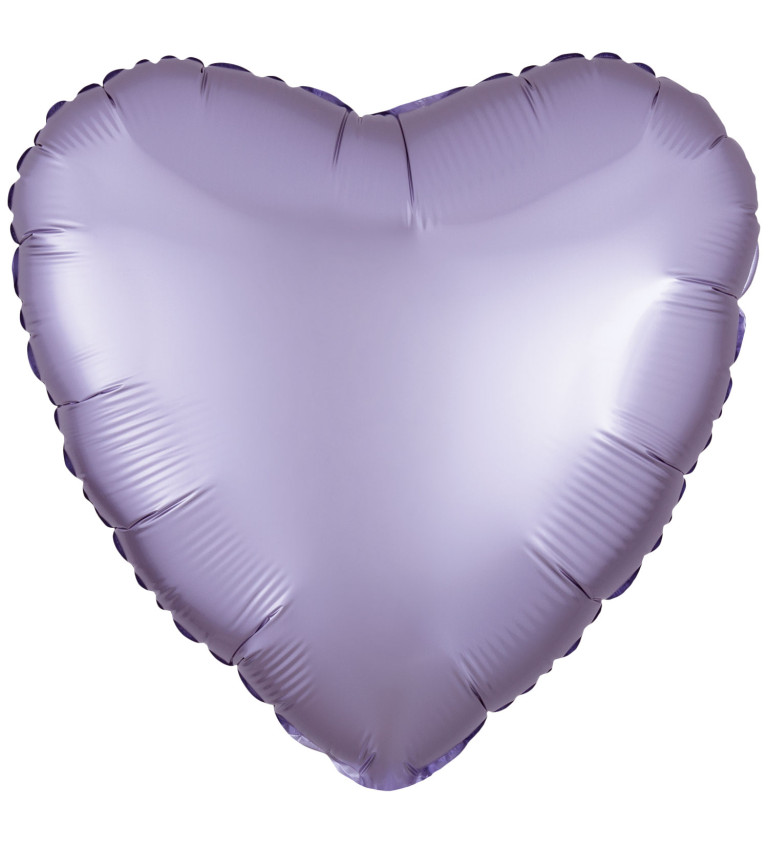 Foliový balonek - fialové srdce