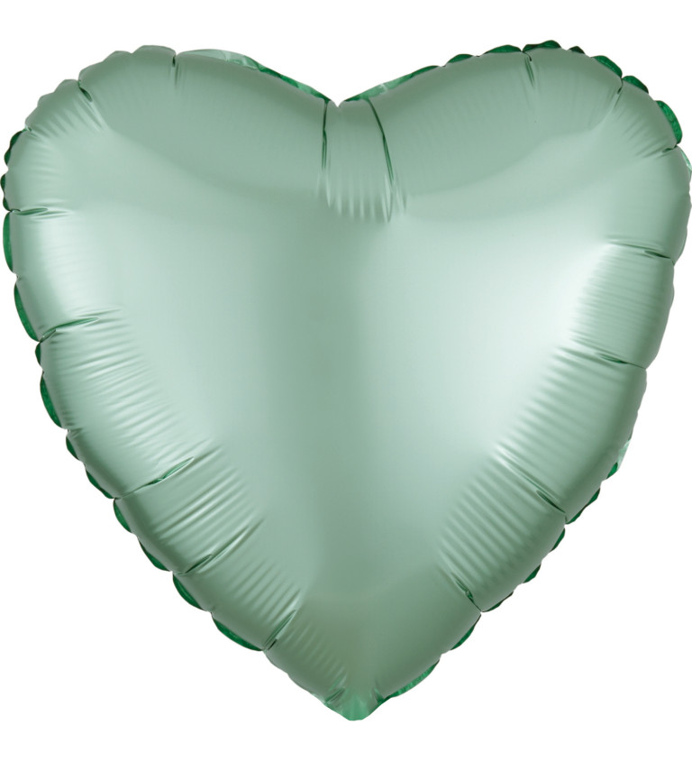Foliový balónek - srdce zelený