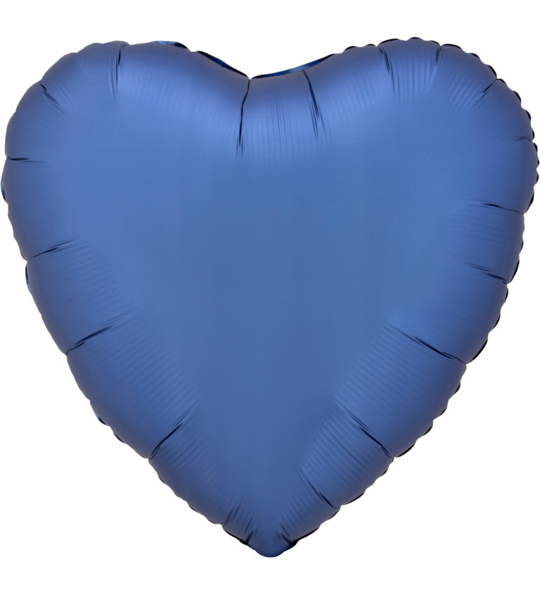 Foliový balónek - srdce modrý