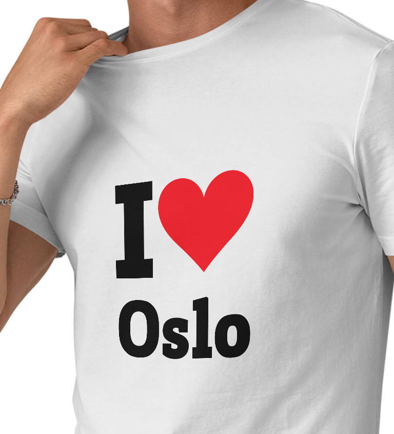 Pánské triko - I love Oslo