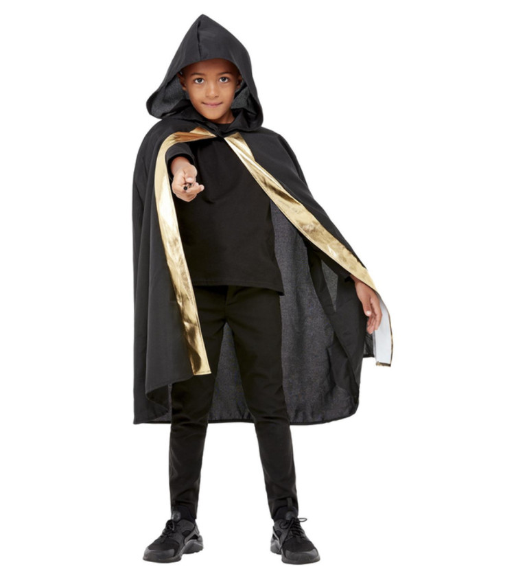 Čarodějnický plášť s kapucí - pro děti