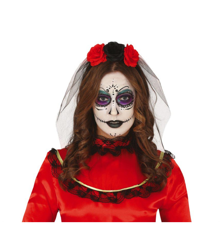 Čelenka s květinami