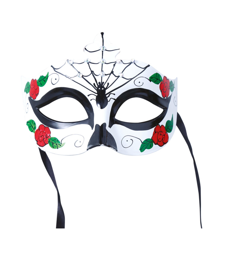 Catrina maska s pavoukem