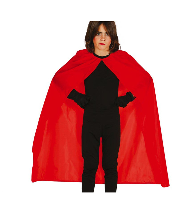 Červený dětský plášť 100 cm