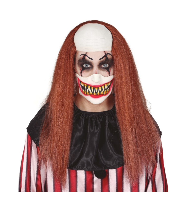 Půlmaska klauna latex
