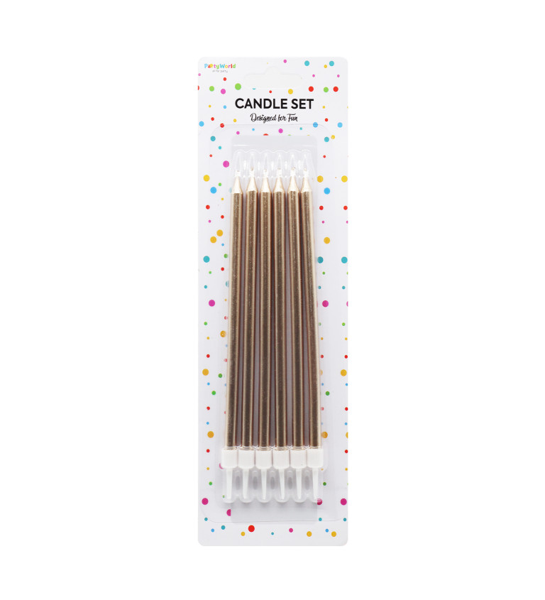 Narozeninové svíčky rosegold