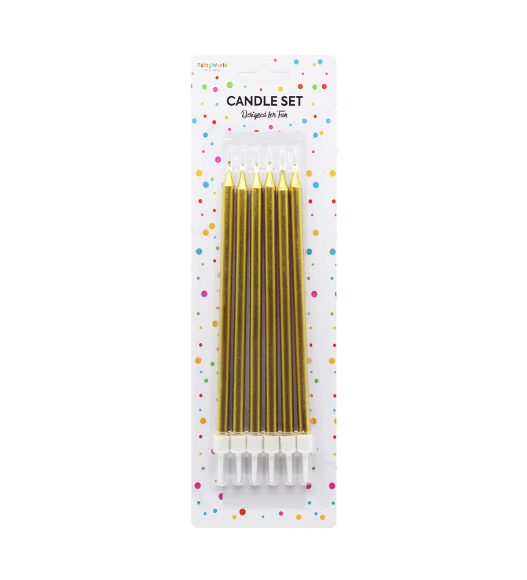 Narozeninové svíčky zlaté