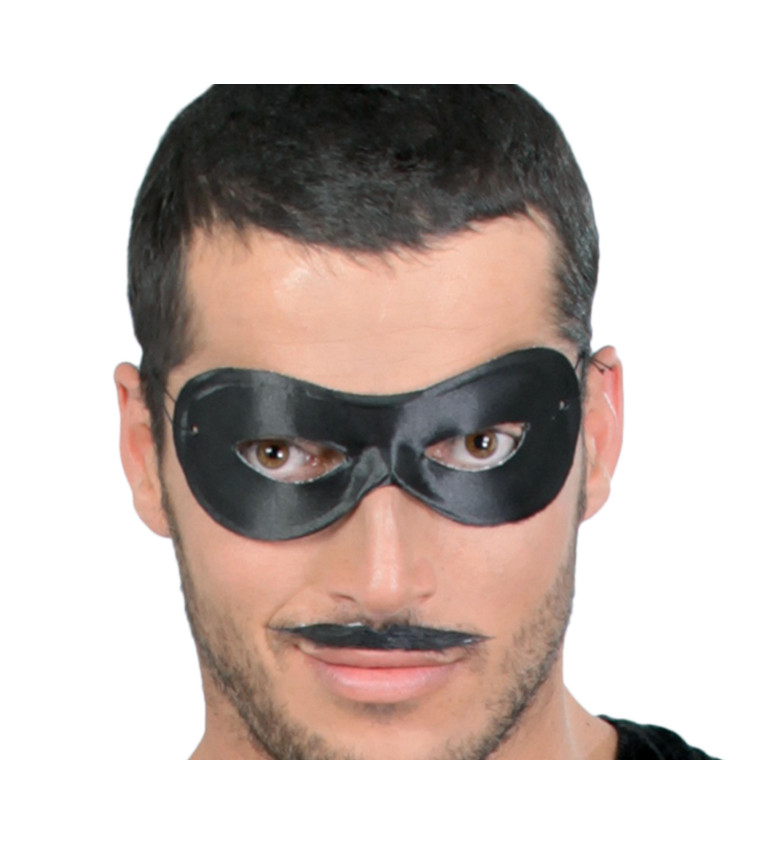 Škraboška padouch černá