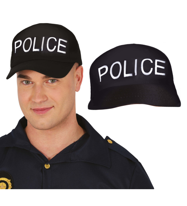Klobouk „policie“ černý