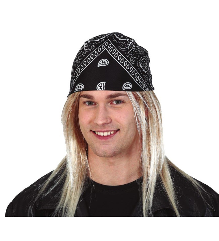 Černý kovbojský šátek