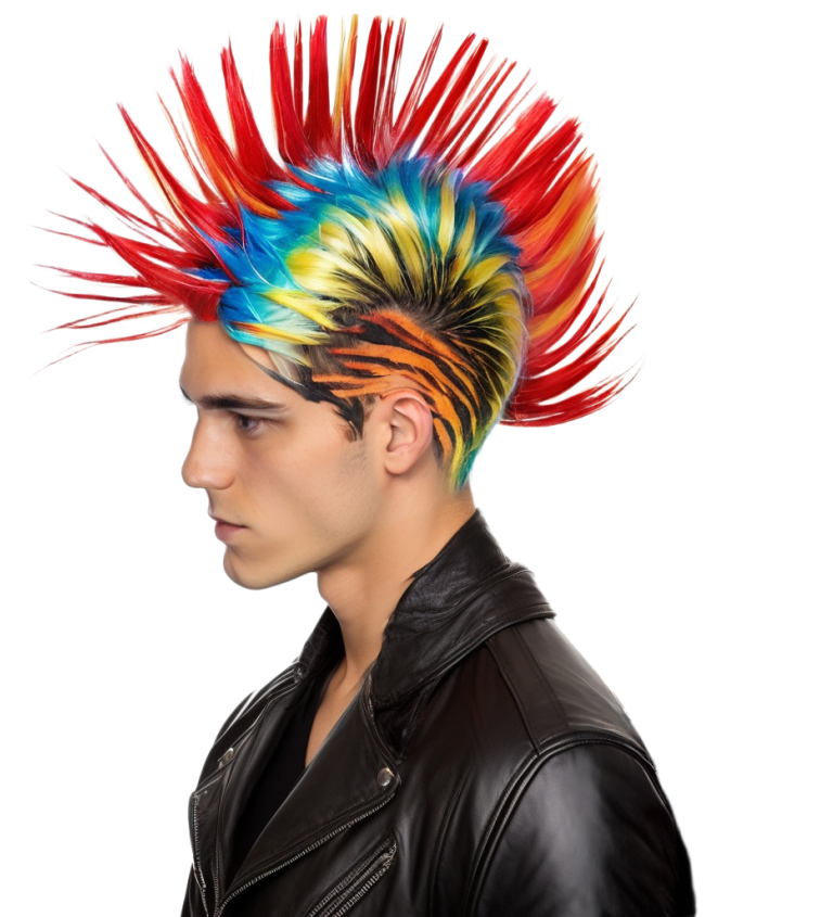 Pánská paruka punk