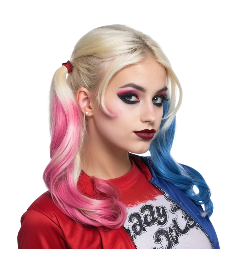 Dámská paruka šílená klaunice