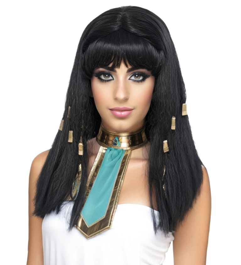 Dámská paruka egyptské bohyně