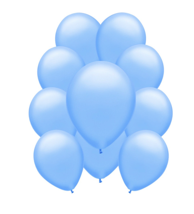 Latexové balónky pastelové světle modré