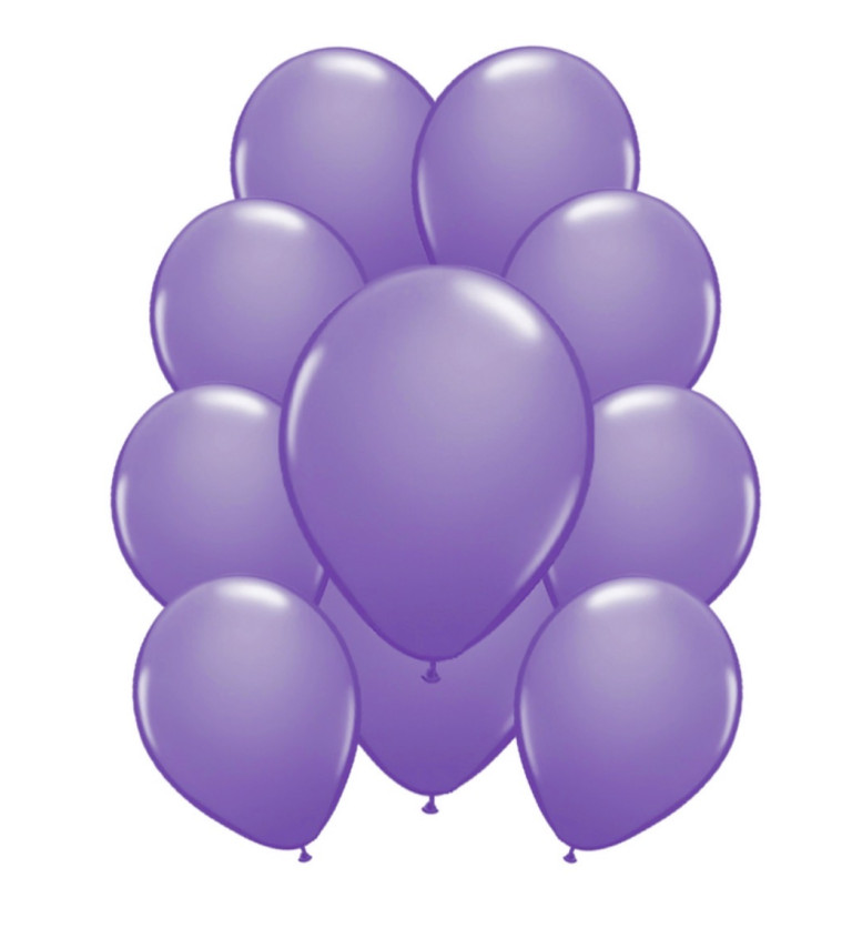 Latexové balónky metalické světle fialové