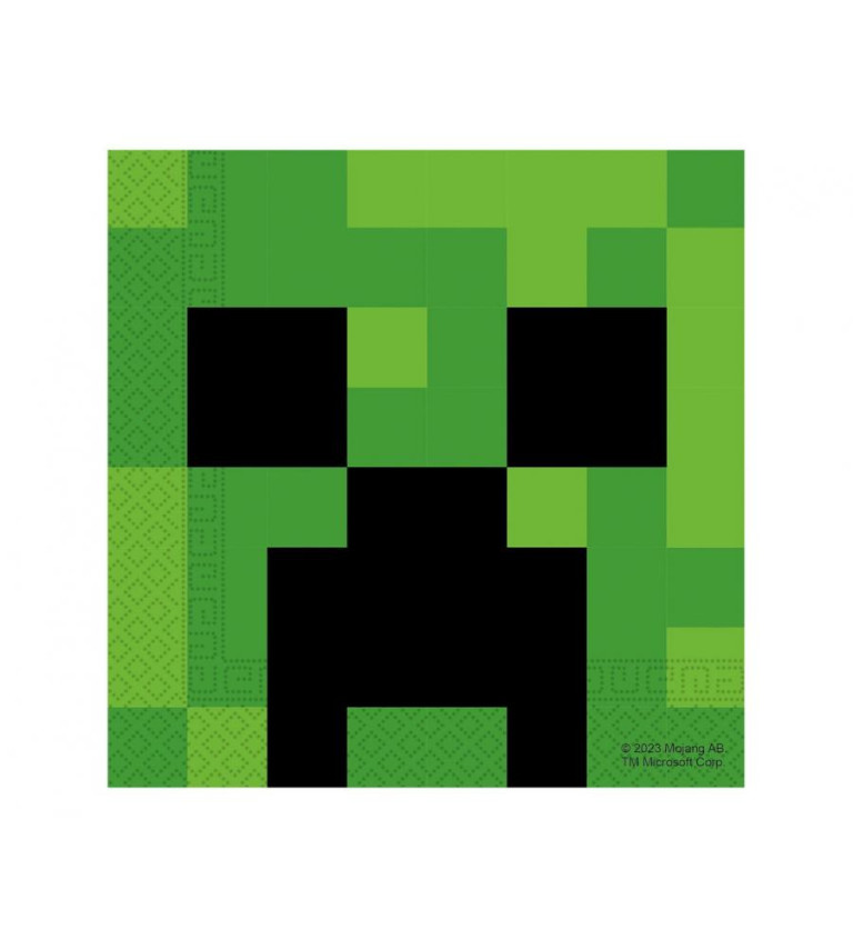 Papírové ubrousky - Minecraft 20 ks