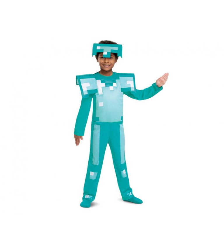 Dětský kostým - Minecraft diamantová zbroj